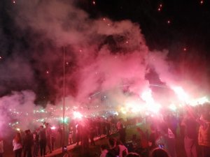 Bursa'da meşaleli kutlama