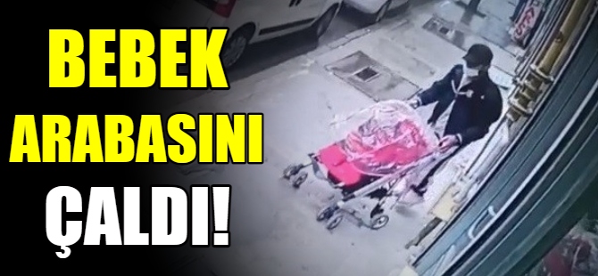 Bebek arabasını çaldı