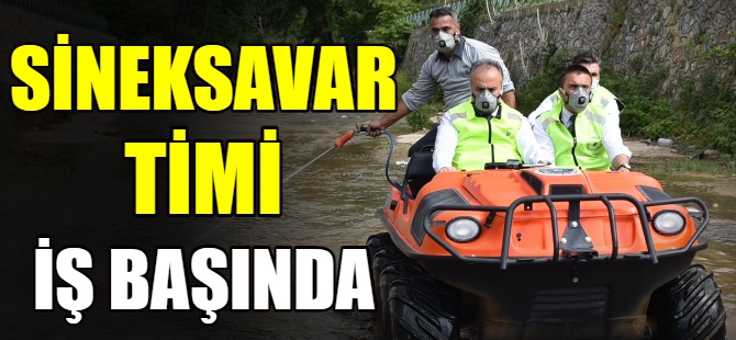 Bursa'da Sineksavar Timi iş başında