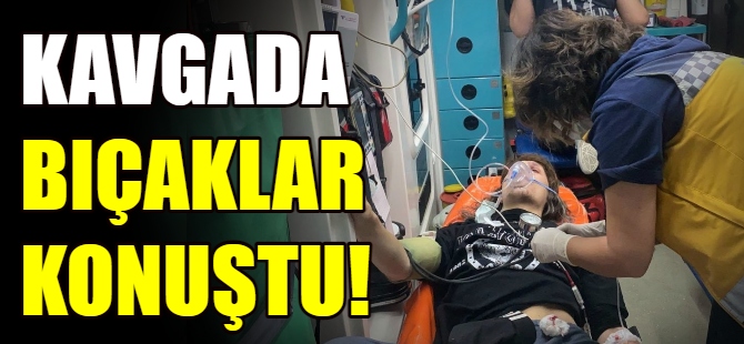 Parkta bıçaklar konuştu!