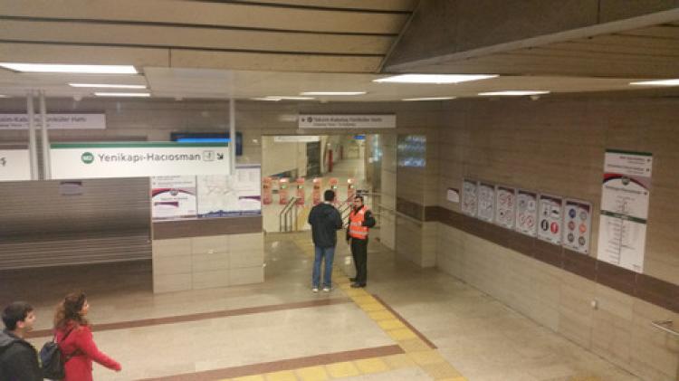 Taksim Metrosu çalışma nedeniyle kapatıldı