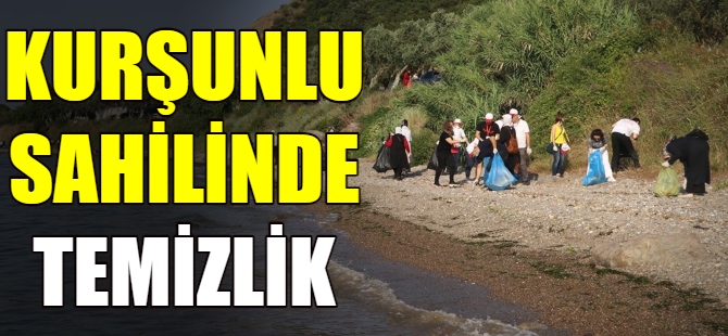 Kurşunlu sahilini temizlediler