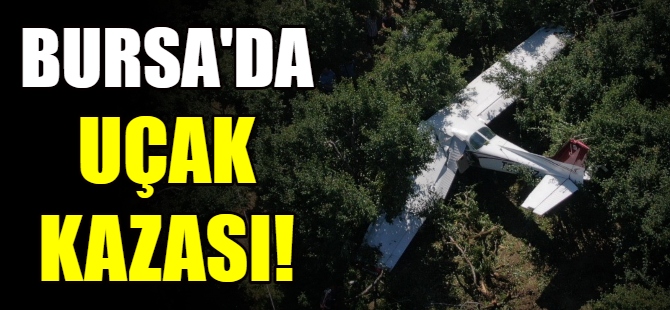 Bursa'da uçak kazası!