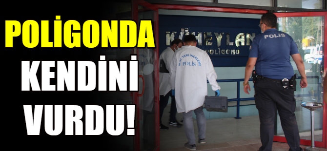 Poligonda kendini vurdu!