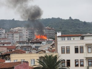 Mudanya'da korkutan yangın