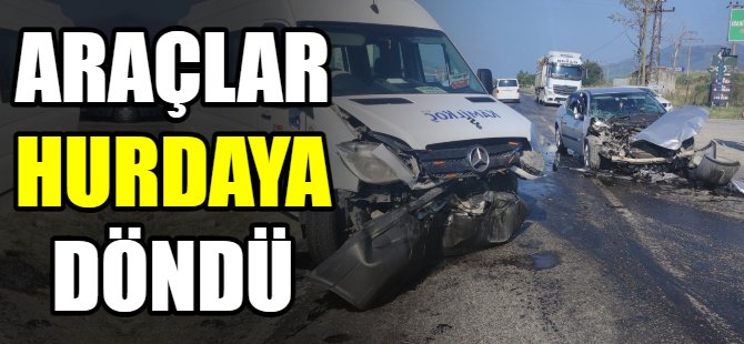 Araçlar hurdaya döndü