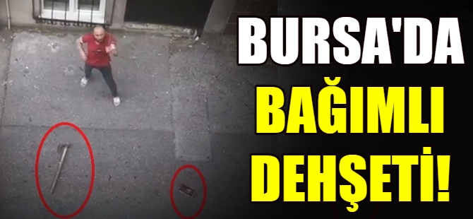 Bursa'da bağımlı dehşeti!