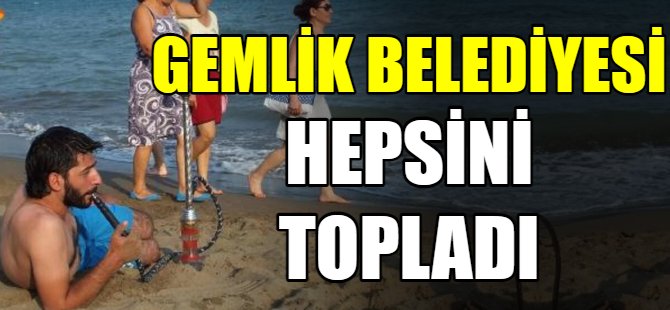 Gemlik Belediyesi hepsini topladı