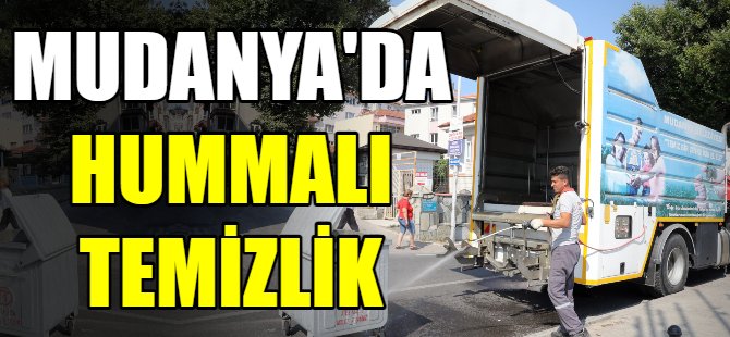 Mudanya'da hummalı temizlik