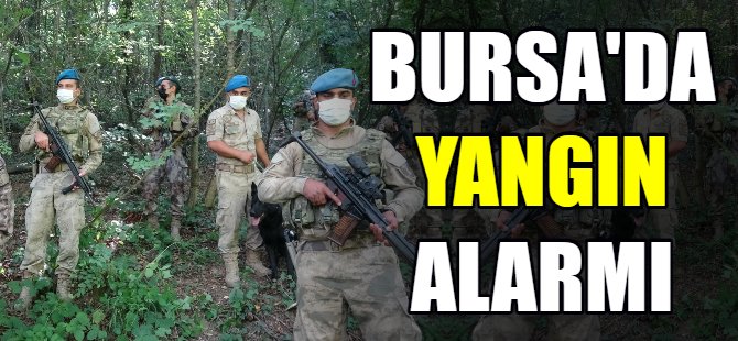 Bursa'da yangın alarmı
