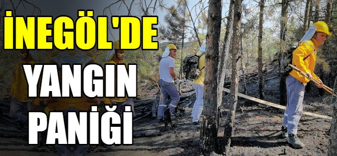 İnegöl'de yangın paniği