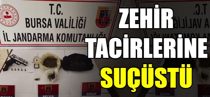 Zehir tacirlerine suçüstü
