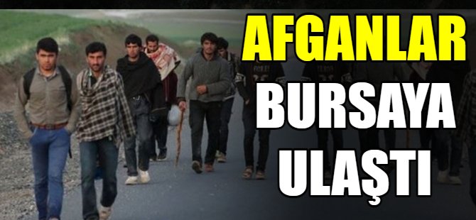 Afganlar Bursa'ya gelmeye başladı