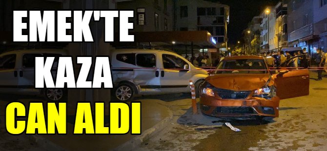 Emek'te kaza can aldı