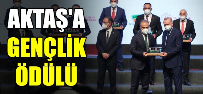 Aktaş'a gençlik ödülü
