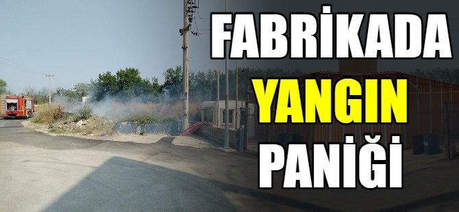 Fabrikada yangın paniği