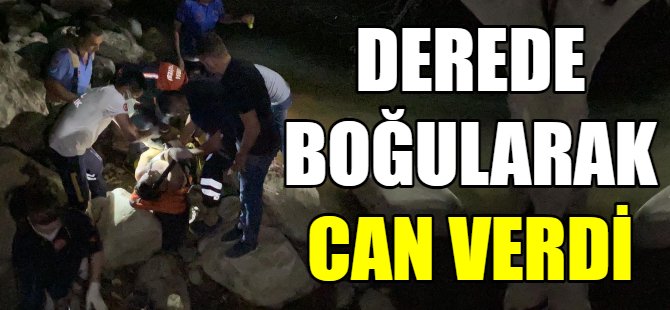 Şelaleden düştü boğularak can verdi