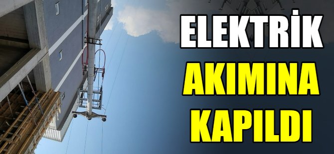 Elektrik akımına kapıldı