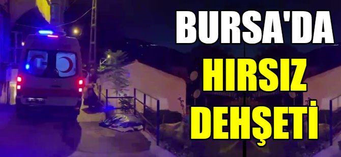 Bursa'da hırsız dehşeti