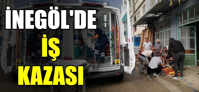 İnegöl'de iş kazası