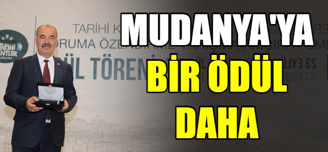 Mudanya'ya bir ödül daha