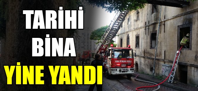 Tarihi mekan yine yandı