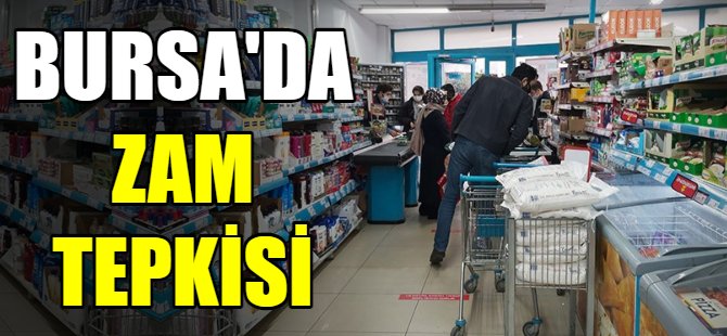 Bursa'da zam tepkisi