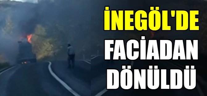 İnegöl'de faciadan dönüldü