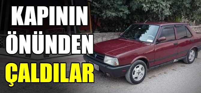 Evinin önünden çaldılar