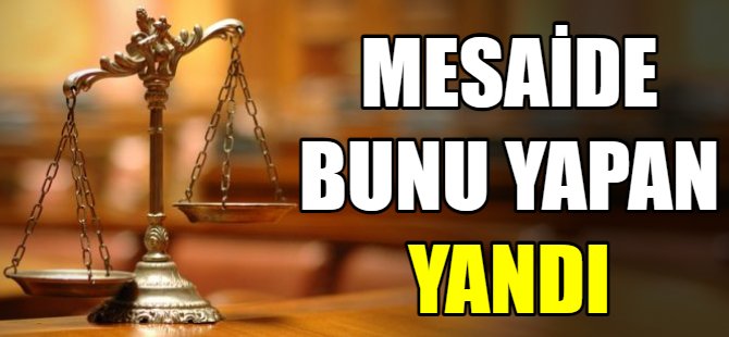 Mesaide bunu yapan yandı