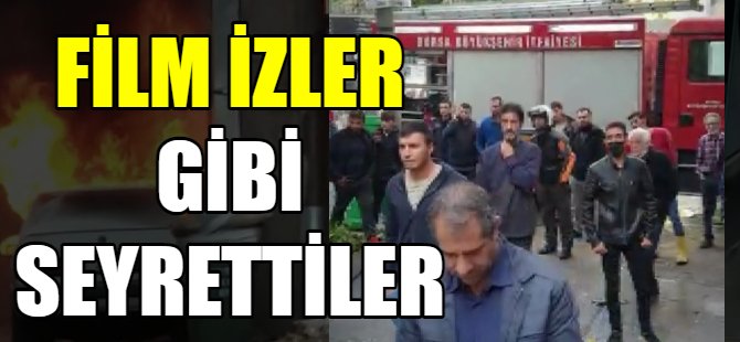 LPG'li araç alev alev yandı