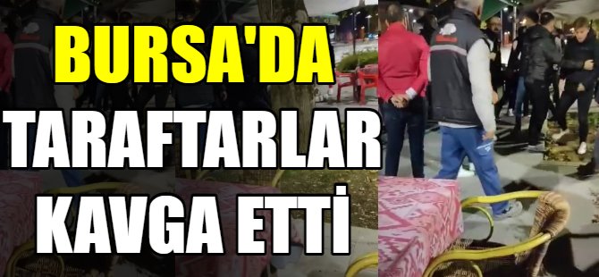 Taraftarlar birbirine girdi