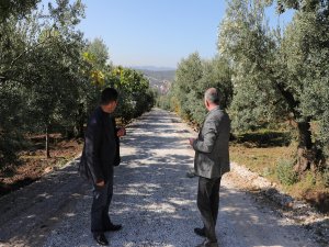 Gemlik köylerde yol yapım çalışmaları