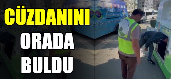 Yanlışlıkla eşinin cüzdanını çöpe attı