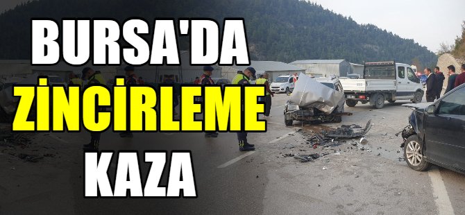 Bursa'da zincirleme kaza
