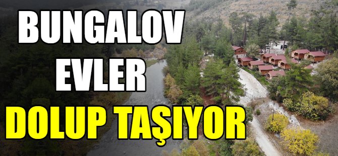 Bungalov evlere ziyaretçi akını