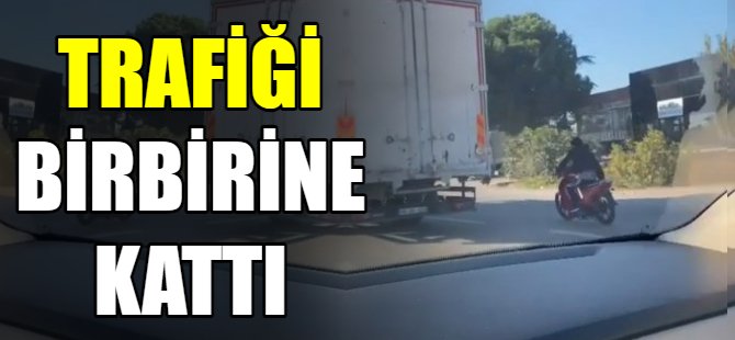 Bursa'da trafikte tehlikeli hareketler