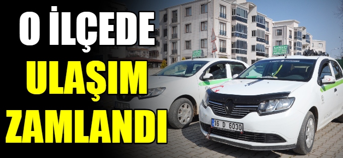 Dolmuşlara zam geldi