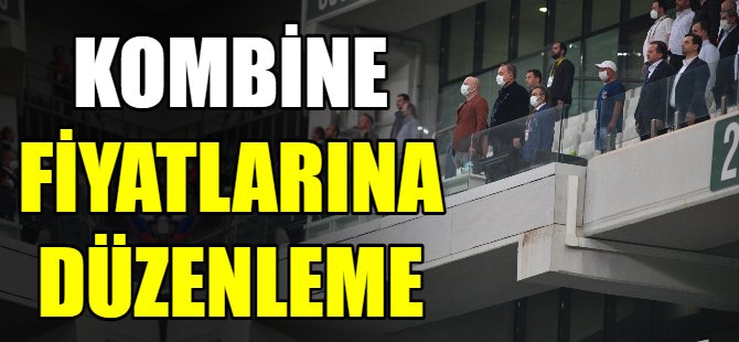Bursaspor'da kombine fiyatlarına düzenleme