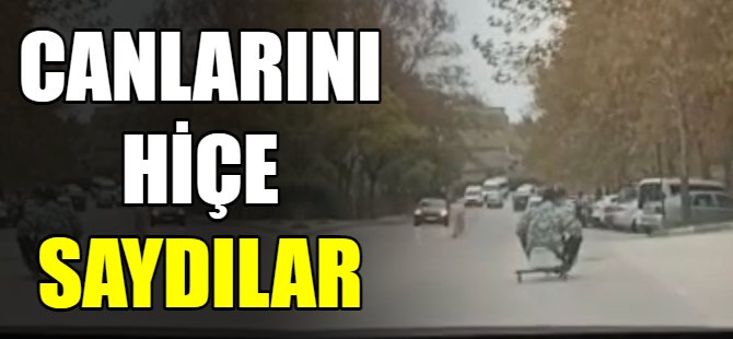 Trafikte canlarını hiçe saydılar