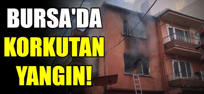 Bursa'da korkutan yangın