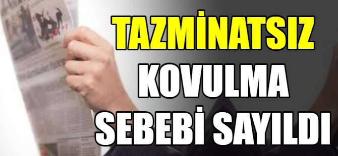 Mesaide gazete okudu, tazminatsız kovuldu