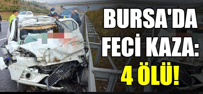 Otobanda feci kaza: 4 ölü!