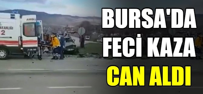 Bursa'da kaza:1 ölü,1 yaralı