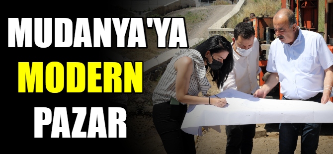Mudanya'ya modern pazar yeri