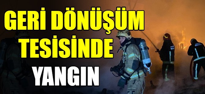 Geri dönüşüm fabrikasında yangın