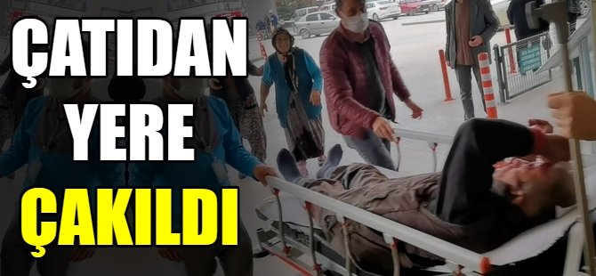 Baca onarırken çatıdan düştü