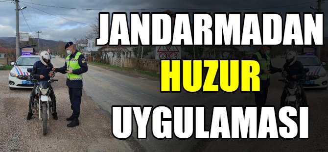 Bursa'da huzur ve güven uygulaması