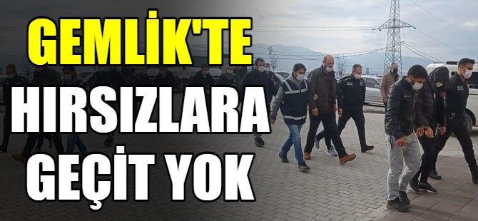 Gemlik’te hırsızlara geçit yok