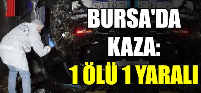 Kontrolden çıkan araç yan yola uçtu